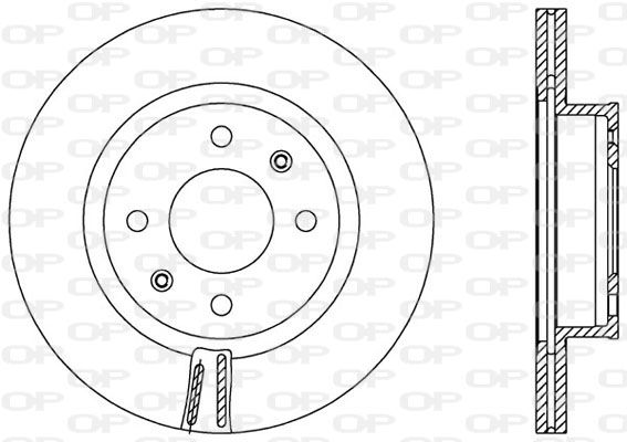 OPEN PARTS Тормозной диск BDA2558.20